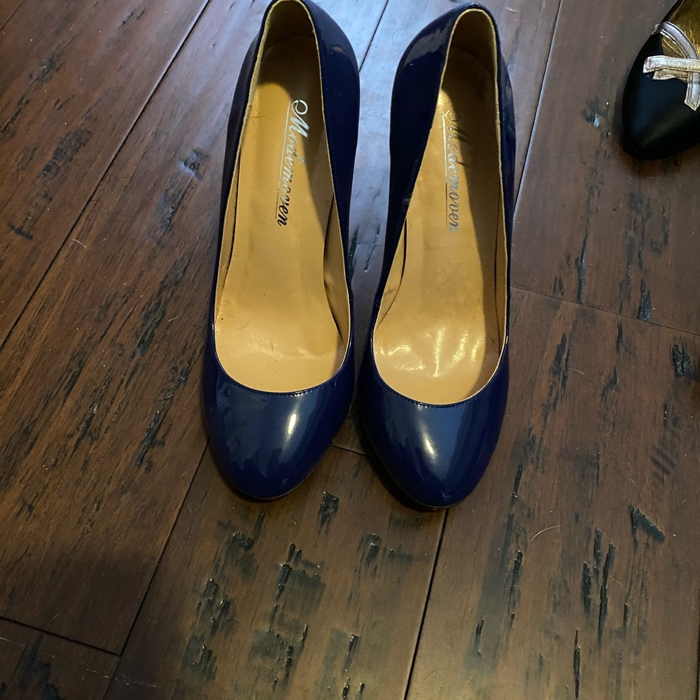 Blue Red Bottom Heels